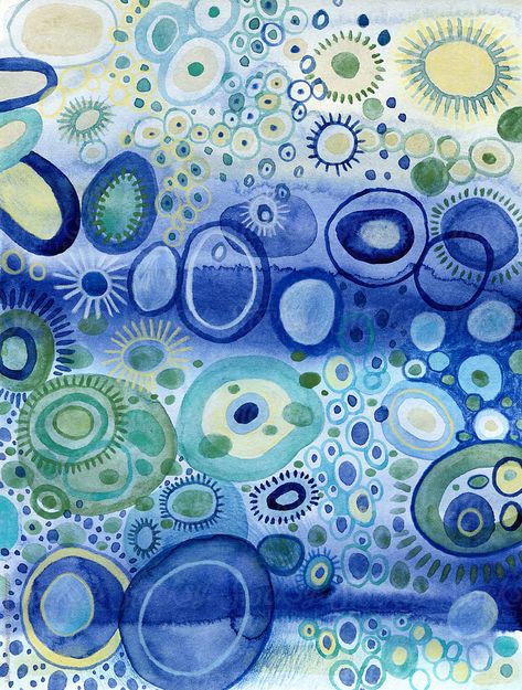 Watercolor Background Ideas, Pattern Examples, Microscope Art, Cells Art, Watercolor Art Abstract, Cell Art, Bio Art, Watercolor Projects, Art Corner