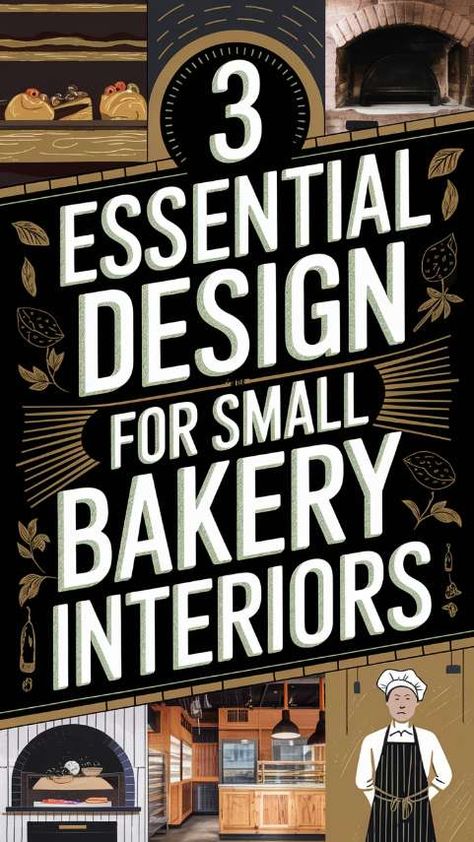 3 Essential Design Tips for Small Bakery Interiors Bakery Store Fronts, Bakery Decor Ideas, Small Bakery Kitchen, Mini Bakery Shop Design, Bakery Display Ideas, Small Bakery Interior, Bakery Window Display, Baking Organization, Vintage Bakery