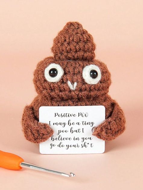 1pc Handmade Poop Emoji Amigurumi Crochet Doll Keychain Pendant, Funny Expression Toy Crochet toys free patterns #crochettoysfreepatterns #crochet #crochettoy #crochettoys 2.351 Crochet Doll Keychain, Toys Quotes, Poop Emoji, Funny Expressions, Doll Keychain, Lucky Gifts, Crochet Cow, Crochet Ornaments, Handmade Plush