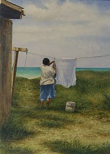 Laundry Art, Hanging Laundry, Caribbean Art, Black Art Painting, Art African, Afro Art, African American Art, Simply Lovely, Black Women Art