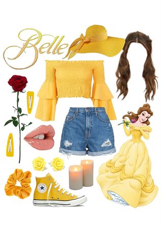 Modern Day Princess Costume, Casual Disney Character Outfits, Beauty And The Beast Outfit Casual, Disneybound Outfits Pixar, Disneycore Outfits, Disney Princess Theme Outfits, Disney Inspired Outfits Summer, Outfits Based On Disney Characters, Disney Character Inspired Outfits Women