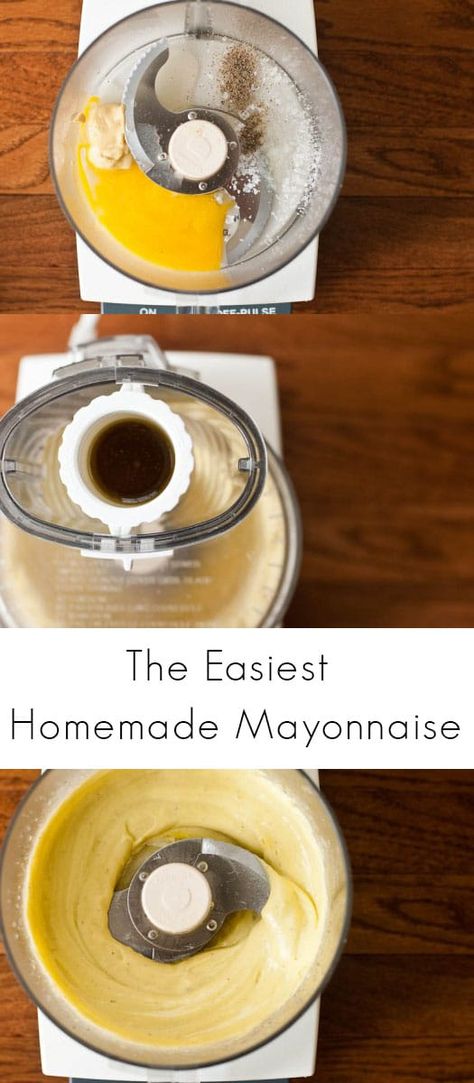 Easy Snacks Healthy, Cuisinart Recipes, Mayonnaise Recipes, Homemade Mayonnaise Recipe, Processor Recipes, Cuisinart Food Processor, Pumpkin Sauce, Mayonnaise Recipe, Homemade Mayonnaise