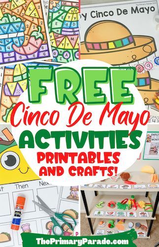 Fun and free cinco de mayo activities for kids. Cinco de mayo coloring pages, Cinco de mayo crafts for kids, taco stand dramatic play center and more Mexico Preschool Activities, Cinco De Mayo For Kids, Kids Taco, Taco Crafts, 1st Grade Crafts, Mexico Crafts, Books And Activities, Dramatic Play Center, Cinco De Mayo Celebration