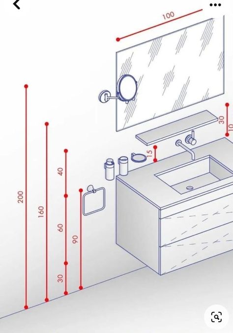 Bathroom Measurements, Ensuite Design, Bathroom Layout Plans, Toilet And Bathroom Design, Interior Design Principles, Small Bathroom Layout, Bathroom Dimensions, Restroom Design, Bathroom Plans