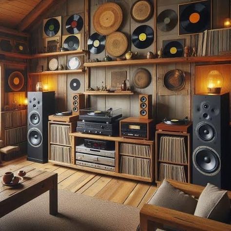 Vinyl Record Furniture, Audiophile Room, Hifi Room, Hifi System, Music Space, Audiophile Listening Room, Dj Room, Home Music Rooms, Vinyl Room