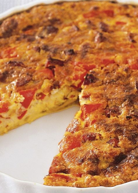 Quiche With Bacon, Impossible Quiche, Mushroom Cheese, Quiche Recipe, Quiche Recipes, Egg Recipes, Pepperoni Pizza, Sunday Morning, Easy Recipe