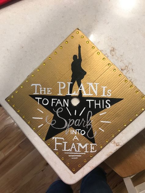 The Flash Graduation Cap, Heathers Graduation Cap, Hamilton Parking Spot, Grad Cap Hamilton, Back To The Future Graduation Cap, Volleyball Graduation Cap, Hamilton Room Decor, Graduation Cap Designs Musical Theatre, Greatest Showman Graduation Cap