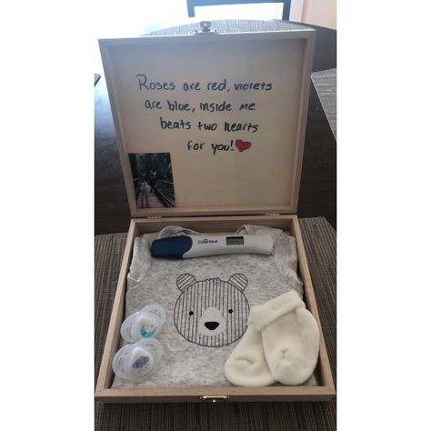 Telling Bf Im Pregnant, Baby Suprise Idea For Family, Telling Boyfriend Your Pregnant Ideas, Pregnancy Suprise Ideas, You’re Going To Be A Daddy Surprise, Baby Announcement To Daddy To Be, Pregnancy Announcement Box Grandparents, Telling Boyfriend Your Pregnant, Ways To Tell Your Husband Your Pregnant