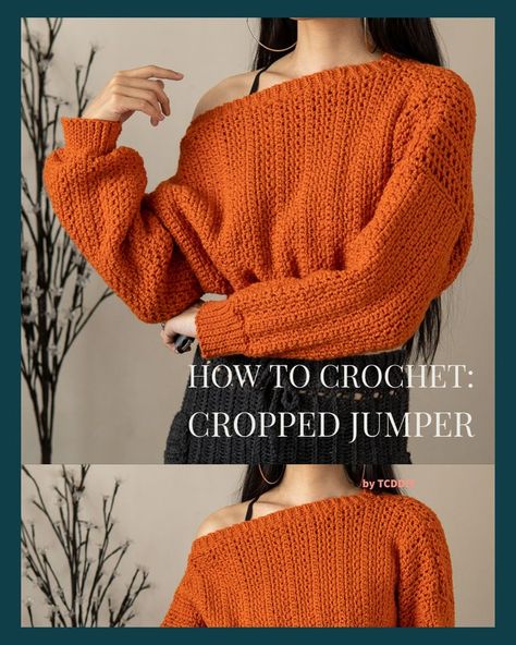 Free Crochet Tutorial Live! 💖 Be sure to follow on YouTube, Instagram and check out my Etsy @TCDDIY Crochet Fall Sweater, Crochet Ruffle Top, Fall Animals, Jumper Crochet, Crochet Autumn, Sweater Tutorial, Cute Jumpers, Fall Crochet Patterns, Easy Crochet Animals