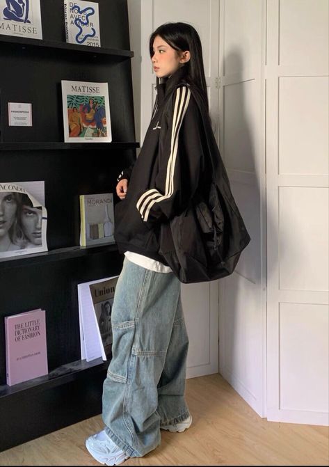 Korean Swag Outfits, Store Run Outfit, Acubi Aesthetic Outfit, Aesthetic Winter Outfits Korean, Japanese Outfits Aesthetic, Japanese Aesthetic Outfits, Korean Cute Outfits, Outfit Tomboy, Tomboy Outfit