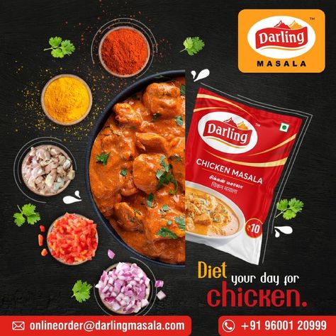 Chicken Pakoda, Chicken Tandoori, Eid Card Designs, Tandoori Masala, Afrique Art, Creative Interior Design, Chicken Masala, Chicken Gravy, Food Advertising