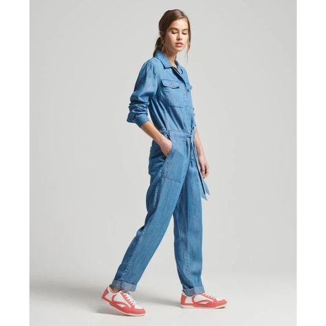 Vintage Jumpsuit, Suit Jumpsuit, Superdry Women, Boiler Suit, Last Days, Blue Suit, Fashion Updates, Military Fashion, Playsuit Jumpsuit