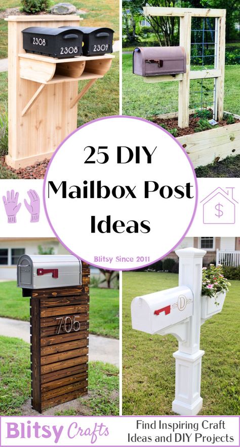 mailbox post ideas Mail Post Ideas, 4 Mailbox Post Ideas, Rustic Mailbox Ideas Wood, Mailbox Post Ideas Curb Appeal, Mailbox Posts Ideas Diy, Diy Mailbox Post Ideas, Mail Boxes Design, Double Mailbox Post Ideas, Diy Mailbox Ideas Creative