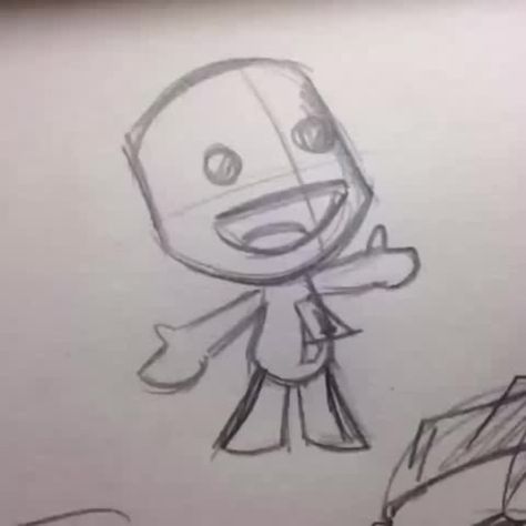 Sack Boy Little Big Planet Pfp, Sackboy Drawing, Sackboy Fanart, Sackboy Pfp, Easy Graffiti Drawings, Planet Drawing, Little Big Planet, Graffiti Style Art, Easy Doodles