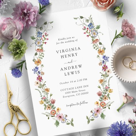 Blue Wedding Theme Spring, Boho Wedding Simple, Color Wedding Invitations, Colorful Floral Wedding, Bright Wedding Colors, Garden Meadow, Orange Terracotta, Rustic Boho Wedding, Wedding Simple