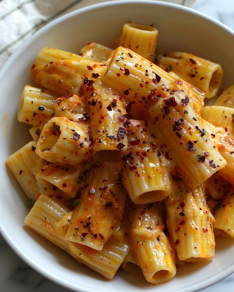 Spicy Vegan Rigatoni Pasta🍝 Awaken your tastebuds with this creamy Rich spicy vegan rigatoni pasta dish! Follow @plantiful.palate for more recipes🗒️ Recipe: Ingredients: - 400g rigatoni pasta - 2 tbsp olive oil - 4 cloves garlic, minced - 1 tsp red pepper flakes (adjust to taste) - 200ml coconut milk - 150ml tomato sauce - 2 tbsp nutritional yeast - 1 tsp smoked paprika - Salt and black pepper, to taste - Fresh parsley, chopped, for garnish Method: 1. Cook the rigatoni: Bring a large pot o... Vegetarian Rigatoni Recipes, Rigatoni Recipes Vegetarian, One Pot Spicy Rigatoni, Vegan Rigatoni Pasta Recipes, Vegan Rigatoni, Basic Meals, Pasta Rigatoni, Athlete Nutrition, Spicy Pasta