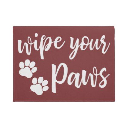 #Wipe Your Paws Doormat - #doormats #home & #living Wipe Your Paws, Welcome Mats, Door Mat, Create Yourself, Create Your, Create Your Own, Novelty Sign, Home Decor, Design