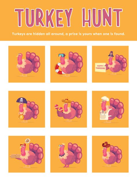 Turkey Hunt Game For Kids, Thanksgiving Activities For Teens, Turkey Hunt Game, Games With Prizes, Thanksgiving Riddles, Thanksgiving Homeschool, Work Treats, 2023 Thanksgiving, Turkey Hunt