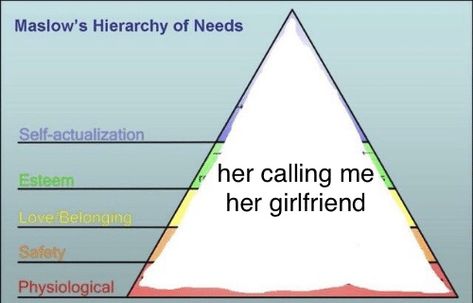 Needs Pyramid, Maslow Hierarchy, Self Fulfillment, Maslow's Hierarchy Of Needs, Self Actualization, Fb Memes, Pyramid, Call Me, On Tumblr