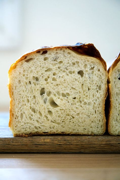 This is the sourdough bread I make most often these days — it's so simple, and I love it both for my morning toast as well as for tartines and sandwiches. Simple and delicious. #bread #sourdough #easy #simple #noknead Alexandra Cooks, Sourdough Focaccia Recipe, Sourdough Sandwich Bread, Simple Sourdough, Peasant Bread, Sourdough Bread Sandwiches, Sourdough Sandwich, Easy Sourdough, Focaccia Recipe