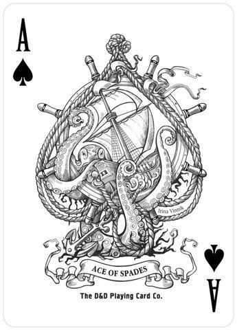 Voll Arm-tattoos, Nautical Tattoo, Theme Tattoo, Sleeve Ideas, Playing Cards Design, Octopus Art, 카드 디자인, Desenho Tattoo, Ace Of Spades