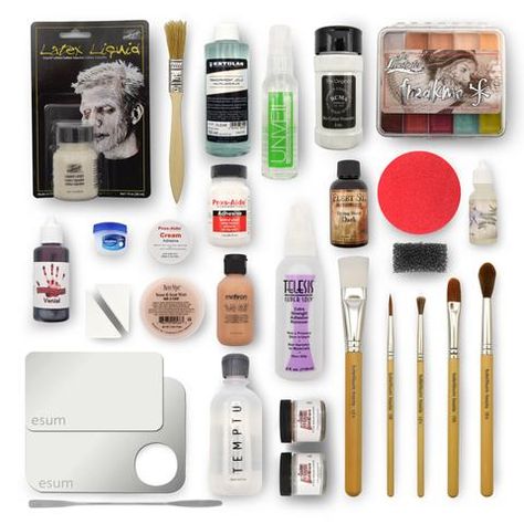 CRC x Freakmo: SFX Beginner Kit Family Christmas Gift Ideas, Scar Wax, Vaseline Petroleum Jelly, Spfx Makeup, Dry Oily Skin, Stippling Brush, Special Fx Makeup, Makeup List, Effects Makeup