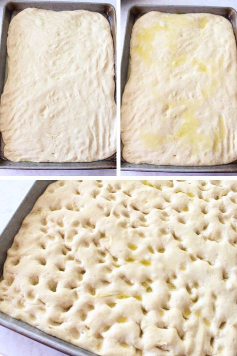 Homemade Focaccia Bread (no overnight rise!) Overnight Focaccia, Easy Focaccia Bread Recipe, Homemade Focaccia Bread, Homemade Focaccia, Foccacia Bread, Focaccia Bread Recipe, No Rise Bread, Focaccia Bread, Quick Bread Recipes