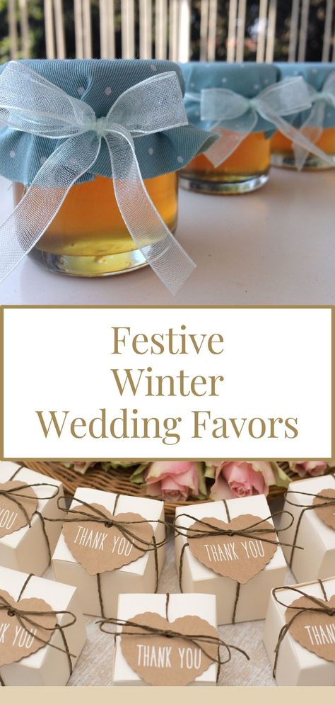 Wow your guests with these festive winter wedding favors! From hot cocoa kits to personalized ornaments, these creative ideas will add a special touch to your big day. Give your guests something memorable to take home! Dollar Store Centerpiece, Wedding Guest Favors, Low Budget Wedding, Winter Wedding Favors, Cheap Favors, Diy Event, Wedding Favors Cheap, Essential Oil Scents, Wedding Favors For Guests