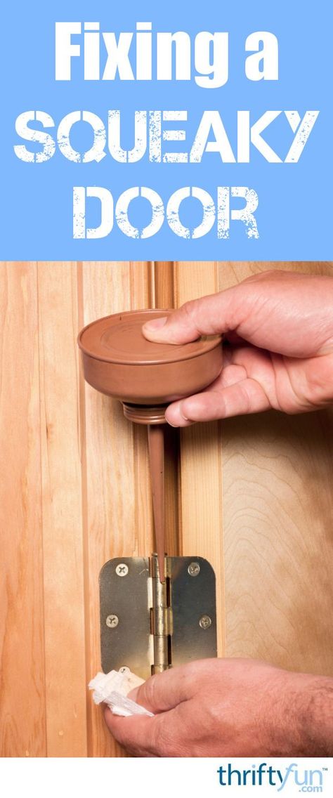 As a house ages, things start to creak and squeak, doors being one of the biggest offenders. To get your door swinging smoothly all you need to do is lubricate the hinges. Sewing machine oil, cooking oil, WD-40, Vaseline, baby oil, bar soap all work to fix a squeaky door. If it still squeaks after applying the lubricant, remove the hinge pin and grease the pin before replacing it. Read below for more tips from our community. Squeaky Door Hinges, Olive Oil Uses, Squeaky Door, Scratched Wood, Bedroom Door, Grout Cleaner, Garden House, Oil Uses, Ideas Garden