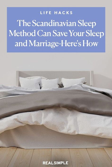 Separate Bedding For Couples, 2 Comforters On One Bed, Sleeping In Separate Rooms Couple, Separate Beds For Couples, Sleep Number Bed Hacks, Scandinavian Sleep Method Bed Making, Scandanavian Bedding, Scandinavian Sleep Method Bed, Scandinavian Sleep Method Bed Styling