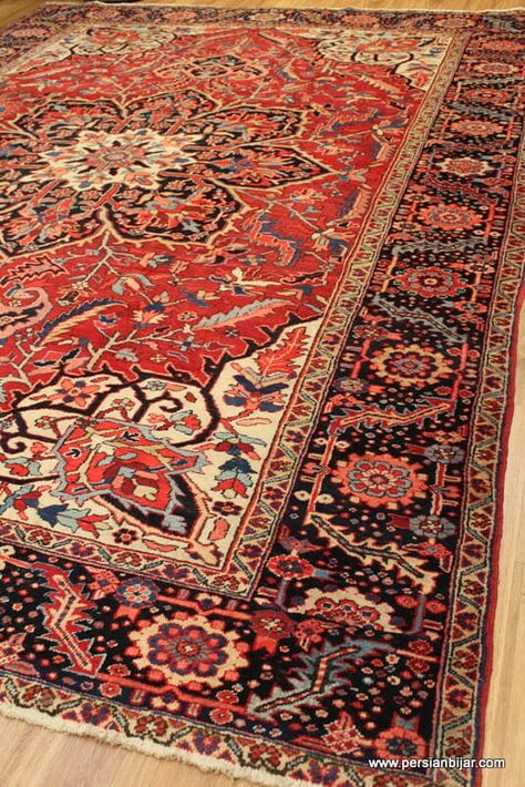 Heriz-Antique - Rug #10028- Driver Shoes, Heriz Rugs, Types Of Rugs, Natural Minerals, Antique Rug, Antique Rugs, Iran, Rug Size, Bohemian Rug