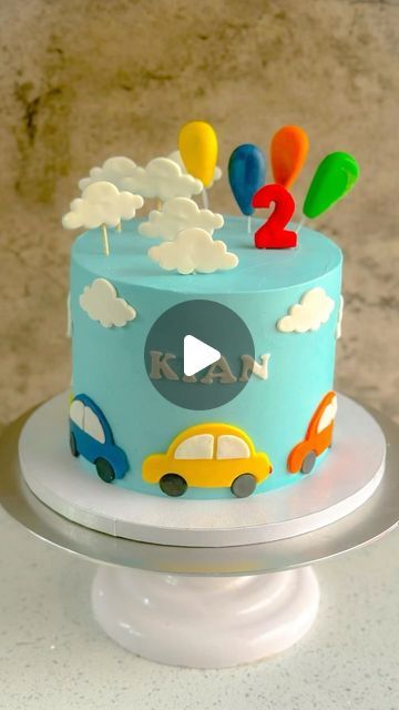 Cakes Cars Birthday, Car Birthday Cake For Boys Kids, Birthday Cake Car Theme, Vehicle Cakes For Boys, Simple Car Cake, Transportation Cakes For Boys, Car Cake Design For Boys, Car Cake Designs For Kids, Car Theme Cake For Kids