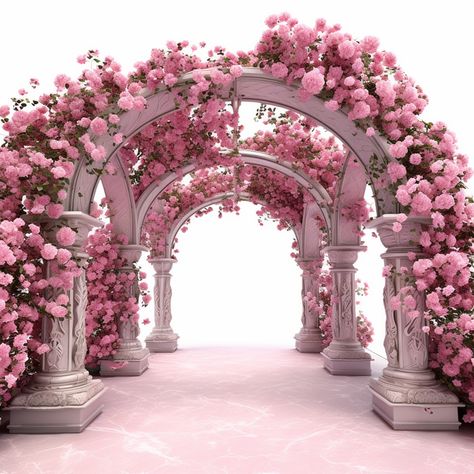 Wedding Arch With Flowers, Arch With Flowers, Background Png Images, Digital Wedding Invitations Templates, Green Screen Footage, Wedding Archway, Flower Background Design, Gold Wallpaper Background, Digital Invitations Wedding