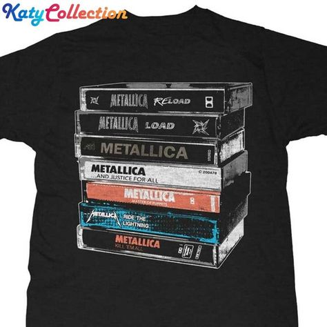 Metallica T-Shirt Cassette Unisex Official Licensed Design Sweatshirt Check more at https://katycollection.com/product/metallica-t-shirt-cassette-unisex-official-licensed-design-sweatshirt/ Metallica T Shirt, Master Of Puppets, Ride The Lightning, And Justice For All, Design Sweatshirt, Sweatshirt Designs, Metallica, Sweatshirts, T Shirt