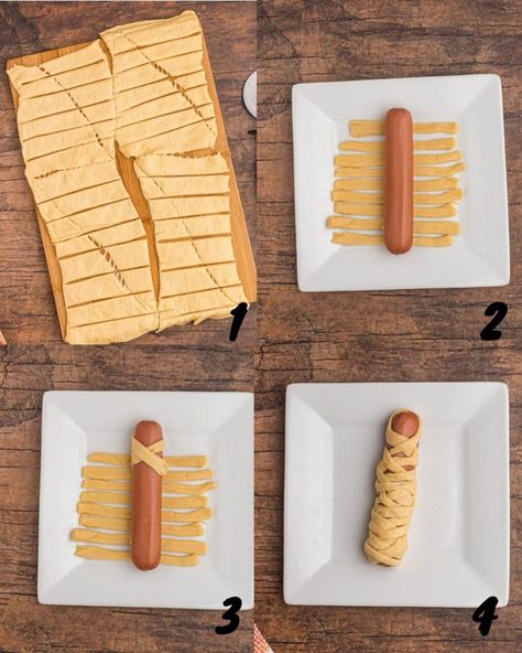 Air Fryer Mummy Dogs - Air Frying Foodie Air Fryer Mummy Dogs, Mummy Hot Dogs Air Fryer, Halloween Charcuterie Board Mummy, Mummy Dogs Air Fryer, Mummy Wrapped Hotdogs, Halloween Mummy Hotdogs, Mummies In A Blanket, Mummy Dogs Recipe Crescent Rolls, Mummy Hotdogs Crescent Rolls