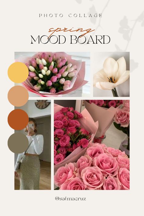 Spring Mood board for 2024. Spring Mood Board, Spring Mood, Photo Collage, Mood Boards, Mood Board, Flowers, Quick Saves