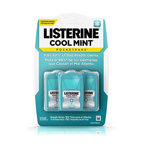 Listerine Pocketpaks, Listerine Cool Mint, Breath Spray, Bad Breath Remedy, Breath Mints, 99 Percent, Johnson And Johnson, Cotton Ball, Mouthwash