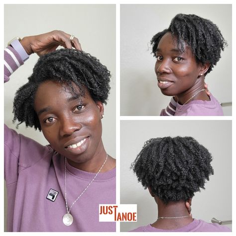 Tapered Wash And Go Natural Hair, Twa Comb Coils, Aunt Jackies Curl La La, Short Tapered Natural Hair, Curling Gel For 4c Hair, Styling Twa With Gel, Tapered Bob, Hair Shapes, Hair Detox