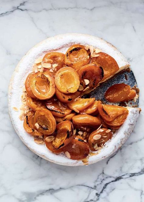 Ottolenghi's Apricot and Amaretto Cheesecake Summer Cheesecake Recipes, Summer Cheesecake, Amaretto Cheesecake, Otto Lenghi, Pies And Tarts, Ottolenghi Recipes, Apricot Recipes, Dinner Party Desserts, Summer Baking