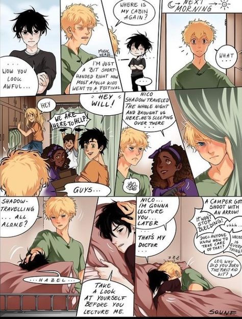 Solangelo Art Comic, Solangelo Fanart Cute, Solangelo Comic, Solangelo Art, Percy Jackson Nico, Solangelo Fanart, Percy Jackson Comics, Zio Rick, Percy Jackson Ships