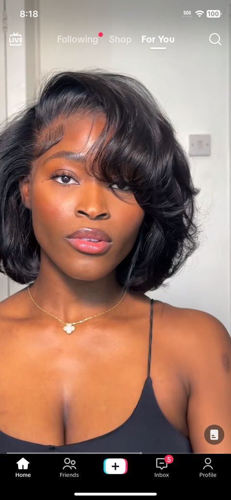 90 Hairstyles 90s Hair, 90s Hairstyles Short, Short Hair Blowout, Natural Hair Blowout, New Hair Do, Birthday Hairstyles, Short Hair Black, Short Sassy Hair, Blowout Hair