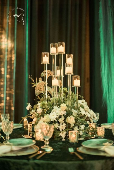 Emerald City Wedding, Emerald City Theme, City Wedding Reception, Gala Centerpieces, Quince Decor, Gold Wedding Theme, Wedding Planning Decor, Safari Theme, Emerald City