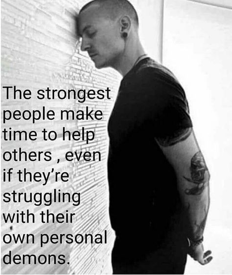 To all the caregivers....the unsung heroes behind the warrior fighting a daily battle. ❤️�🙏🏻 #unbrokenwarriors #foragoodcause… Linking Park, Chester Bennington, Help Others, Linkin Park, A Quote, True Words, Chester, Great Quotes, Helping Others