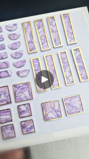 Marble Combination, Polymer Jewelry, Purple Earrings, Molding Clay, Polymer Clay Tutorial, Clay Tutorials, Jewelry Making Tutorials, Clay Sculpture, The Square