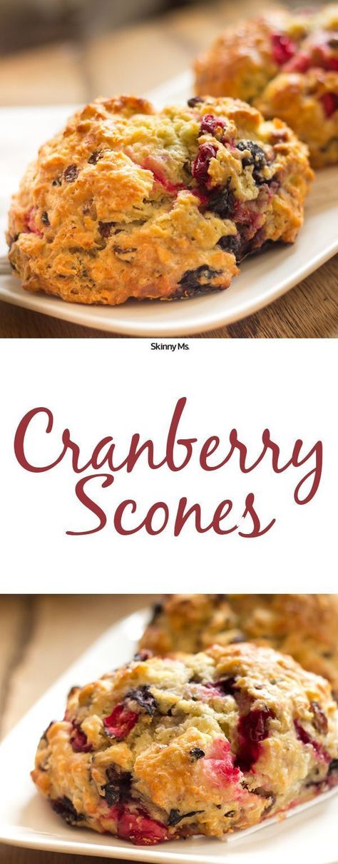 These Cranberry Currant Scones are so easy and taste so yummy! Orange Cranberry Scones, Currant Scones, Healthy Scones, Cranberry Scones, Scones Easy, Orange Cranberry, Easy Brunch, Scone Recipe, High Tea