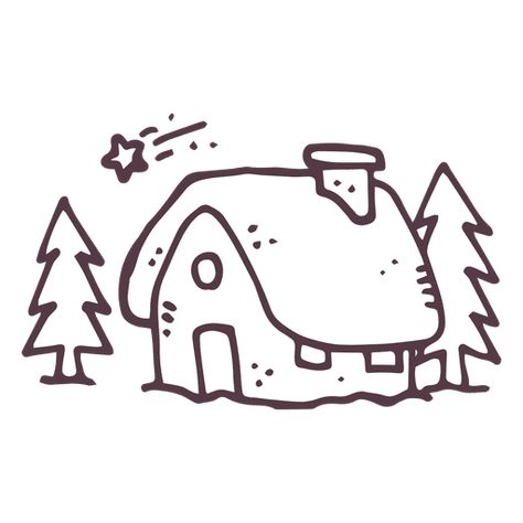 Winter cottage hand drawn 38 #AD , #Ad, #Ad, #cottage, #drawn, #hand, #Winter Cute House Doodle, Winter Scene Drawing, Easy Winter Drawings, Cottage Drawing Simple, Cottage Doodle, Winter Tree Drawing, Winter Doodles, Cottage Drawing, Simple House Drawing