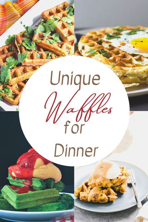 Waffle Maker Ideas, Waffles For Dinner, Dinner Waffles, Mini Waffle Recipe, Savory Waffle Recipe, Crockpot Peach Cobbler, Waffle Iron Recipes, Grill Cheese Sandwich Recipes, Waffle Maker Recipes