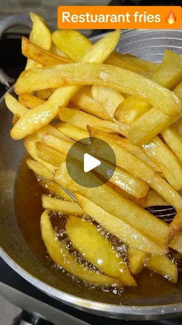 FoodstagramAfrica on Instagram: "Ingredients:
-potatoes
-Oil (for frying)
-Seasoning for fries (your choice)
Instructions:
1. Prepare the Potatoes: Peel the potatoes and cut them into thick slices. Then, cut each slice into chip-sized pieces.
2. First Fry: Heat oil in a deep pan. Add the potato chips and cook them until they are soft but not crunchy. Remove and set aside.
3. Heat the Oil: Let the oil heat up a bit more.
4. Second Fry: Reintroduce the partially cooked chips into the hot oil. Fry until they are golden and crispy.
5. Season the Fries: Remove the fries from the oil and drain on paper towels. Add your favorite seasoning and shake well to coat evenly.
:
:
🎥: @the_chef_girlfriend
:Follow @foodstagramafrica for daily dose of irrestible recipes 🤤
💬: Comment with your take on the How To Make Fries From Potatoes, Fish N Chips Recipe, Deep Pan, Fish N Chips, Steak Fries, Frying Oil, Hot Oil, Paper Towels, Fish And Chips