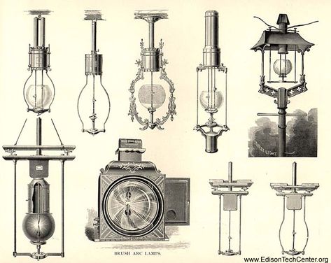 Arc Lamps - How They Work & History Arc Lamps, Arc Light, Vintage Motorcycle Posters, Steampunk Lighting, Antique Aesthetic, Light Lamps, Electric Lamp, Arc Lamp, Punk Vintage