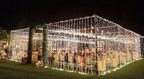 Canopies & Tents Archives - AllCargos Tent & Event Rentals Inc Outdoor Window Decor, Outdoor Night Wedding, Led Window, Arbor Ideas, Christmas Wedding Party, Outdoor Window, Window Garden, Fairy Christmas, Led Curtain Lights